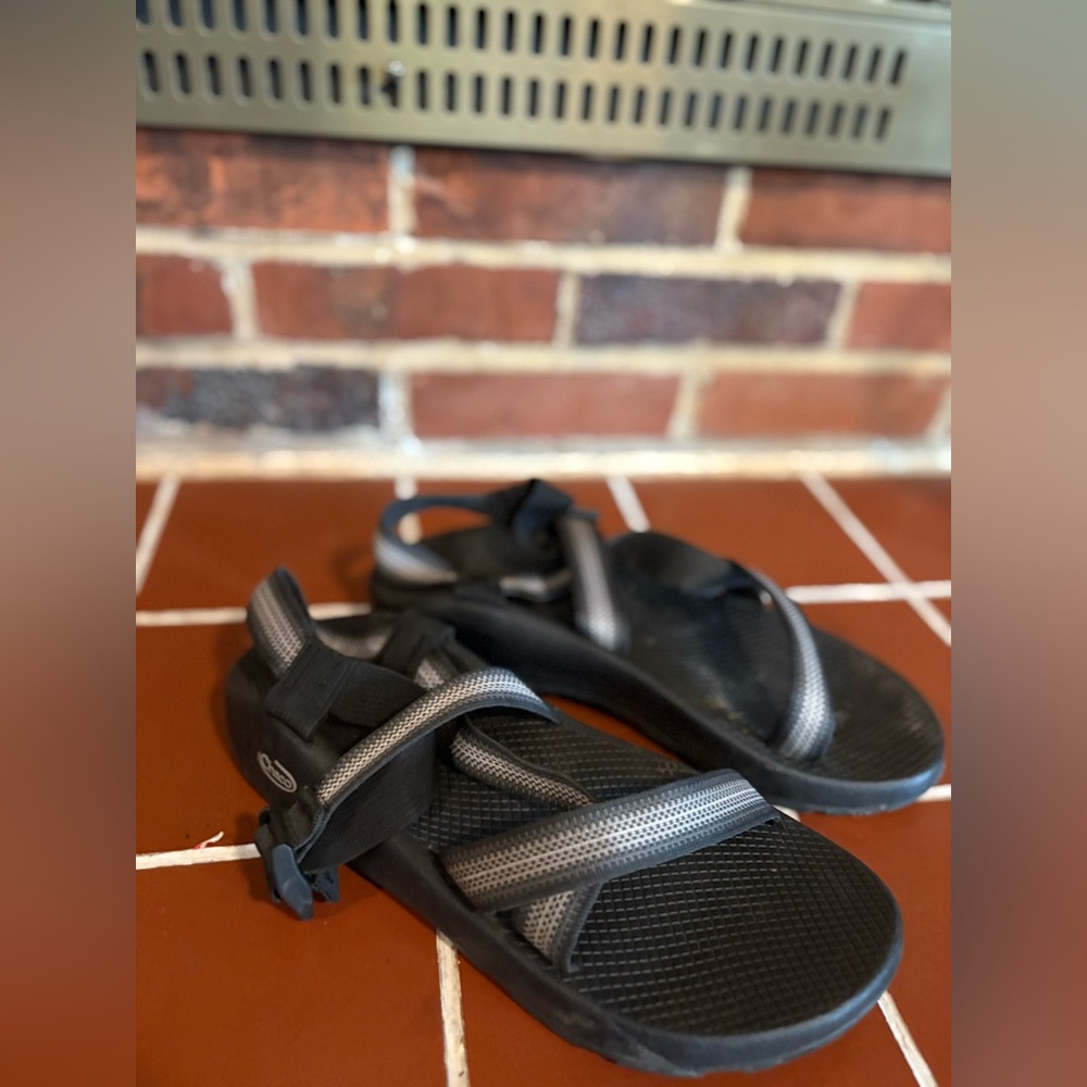 Chaco Black and Gray Men's Sandals